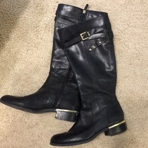 Black riding boots